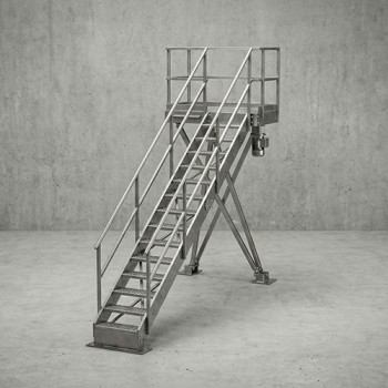 SwitchBack Stairs with Rest Landings every 12FT